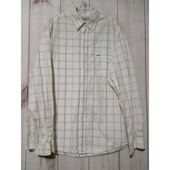 Wrangler Shirt Men's‎ Extra Large White Button Front - Picture 1 of 7